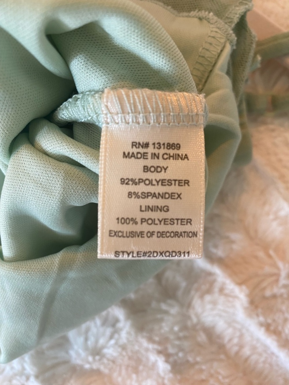 Embroidered Sage Green Lace-Trim Camisole - Picture 4 of 4